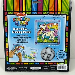 Melissa & Doug Stained Glass Made Easy Unicorn Kit
